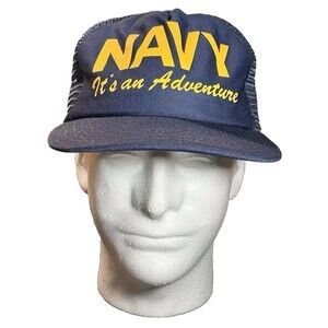 Vintage 80’s Navy “It’s An Adventure” SnapBack Trucker Hat